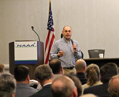Ed Messina, the director of the EPA’s Office of Pesticide Programs, speaks at NAAA's Spring Board Meeting.