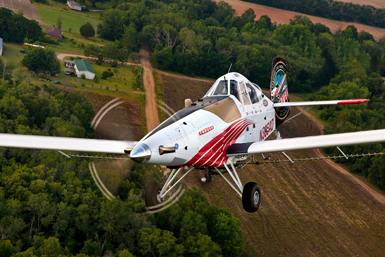 This uniquely adorned Thrush 510G will be making multiple stops across the country this summer as part of a new agricultural awareness campaign sponsored by Thrush Aircraft. The tour, called “Ag Aviation – Feeding the World,” will begin in Oshkosh on July 25.